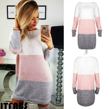 Load image into Gallery viewer, Oversized Women Long Sleeve Knit Cardigan Jumper Tops Loose Casual Sweater Dress