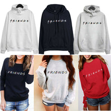 Load image into Gallery viewer, Mens Womens FRIENDS Print Hoodie Sweatshirt Hoody Coat Ladies Pullover Top Loose Casual Womens Jumper Pull Femme