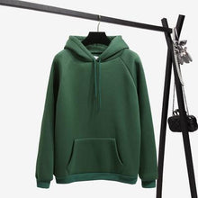 Load image into Gallery viewer, 2018 Fashion Solid Color Autumn And Winter Plus Velvet Loose Women's Sweatshirt Hooded Collar Long Sleeve Casual Sky Blue Hoodie