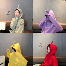 Load image into Gallery viewer, MISSKY Autumn Winter Women Sweatshirt  Solid Color Cute Teletubby Design Sweatshirt Hoodies Loose Pullover Casual All-match Top
