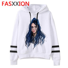 Load image into Gallery viewer, Billie Eilish Hoodies men/women funny hip hop fashion kawaii Sweatshirt Graphic harajuku 90s Tumblr hooded streetwear male

